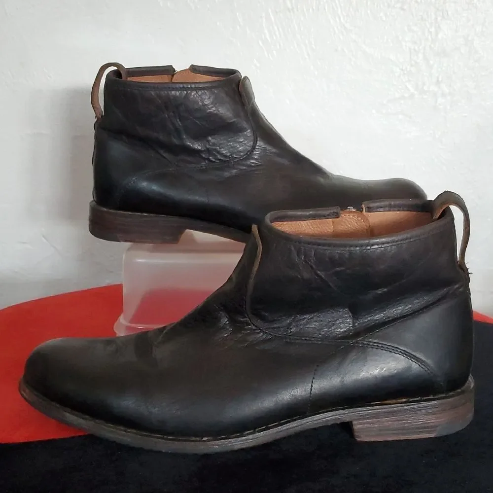 Timberland Boot Company Men's Black Leather Ankle Boots Size 9